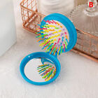 Folding Round Hair Comb With Mirror Folding Massager Cady Color Beauty Mini  BII