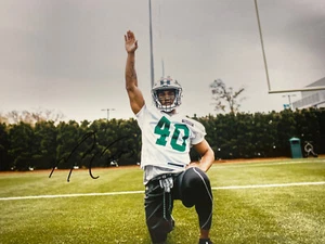 Trenton Cannon RB NY Jets Signed Color 8x10 Photo Coa Jets House 2020 - Picture 1 of 12