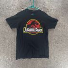 Jurassic Park Shirt Mens Medium Black Short Sleeve Cotton Casual Adult Logo Crew