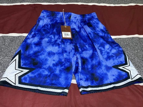 MITCHELL & NESS NBA GALAXY ORLAND MAGIC SWINGMAN SHORTS 3M SIZE MEDIUM PENNY Cover