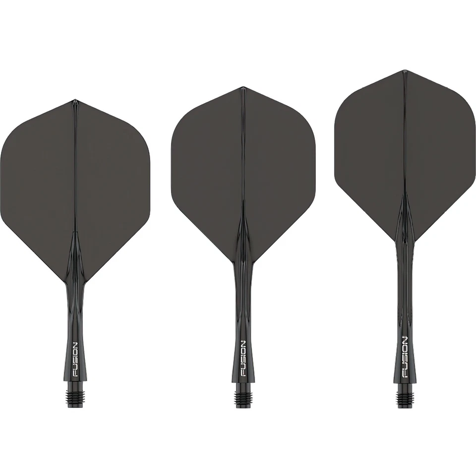 Winmau Fusion Dart Flight und Shaft Standard schwarz short 22mm