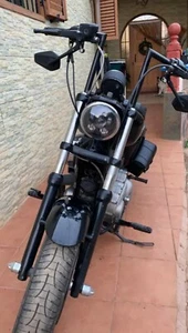 LED Scheinwerfer Moto H4 5.75" Für Harley Piaggio Vespa Triumph 883 Dyna Canbus - Bild 1 von 5