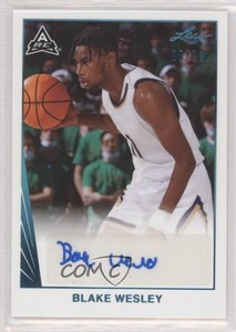 2021-22 Leaf Memories 1990 Base Auto Platinum /99 Blake Wesley #BA-BW1 Auto
