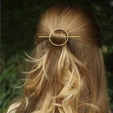 Artio Minimalist gold hair accessories brass hair clip for women and girls Gold