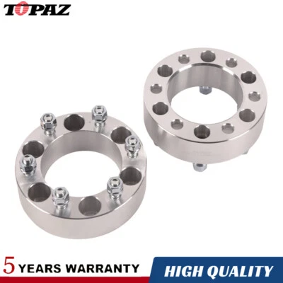 2PCS 50mm 6 stud Wheel Spacers 6x5.5" FOR Landcruiser Patrol Hilux 4WD 4Runner - image 1 of 4