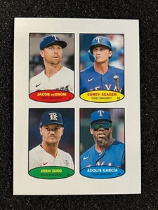 2023 Topps Heritage High Number 1974 Stamp Jung Seager deGrom Texas Rangers - Bild 1 von 1