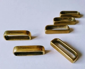 2 de 40 mm (1,1/2") *Sólido *LATÓN* Bucles* / Cinturones - Collares - Artesanal - Cuero - Imagen 1 de 3