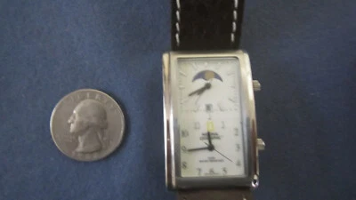 Reloj cuarzo H769 hombre acero inoxidable geográfico nacional 2 zonas horarias Foto 1 de 4