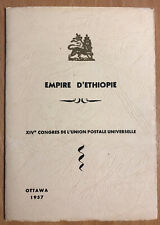 Etiopia: Księga ministerialna (album prezentacyjny) z dnia 14. Kongres UPU w Ottawie,1957