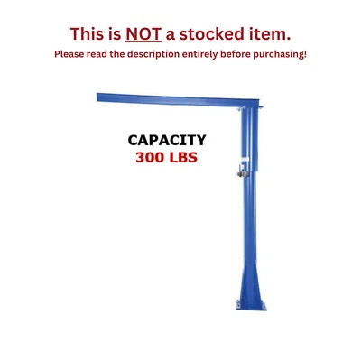 VESTIL FREESTANDING FLOOR MOUNTED JIB CRANE - 300 LB CAPACITY