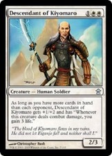 Descendant of Kiyomaro x4 NM Magic the Gathering MTG Saviors of Kamigawa, # 7