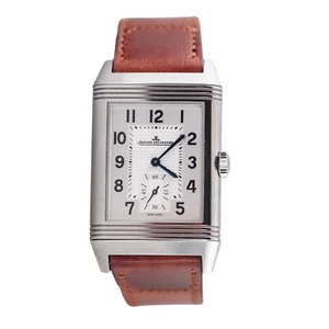 Jaeger LeCoultre Reverso Classic Duoface Large Model Steel Men's Watch Q3848422 - Picture 1 of 8