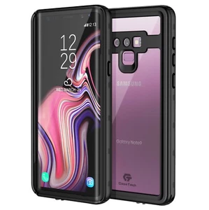 For Galaxy Note 9 Waterproof Case | TRE Series Clear Back with Screen Protector - Picture 1 of 12