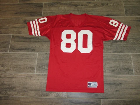 Jerry Rice Champion NFL Football Jersey San Francisco 49ers Retro Vintage 44 Cover