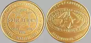 NASA BRONZE COIN ENDEAVOUR FIRST BLACK WOMAN AND MARRIED COUPLE IN SPACE STS-47 - Picture 1 of 1
