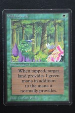 Magic The Gathering MTG WILD GROWTH Limited Edition Beta MP Moderately Played