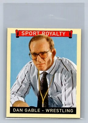 DAN GABLE 2008 UPPER DECK GOUDEY ROYALTY MINI BLUE BACK #284 WRESTLING - Image 1 of 2