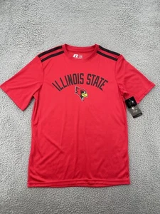 NWT Illinois State Redbirds Shirt Adult Medium Red Short Sleeve Tee Men NEW - Picture 1 of 7