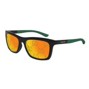 NEW GUCCI SUNGLASSES GUCCI GG1735S 005 BLACK/GREEN/YELLOW EYEWEAR - Picture 1 of 3