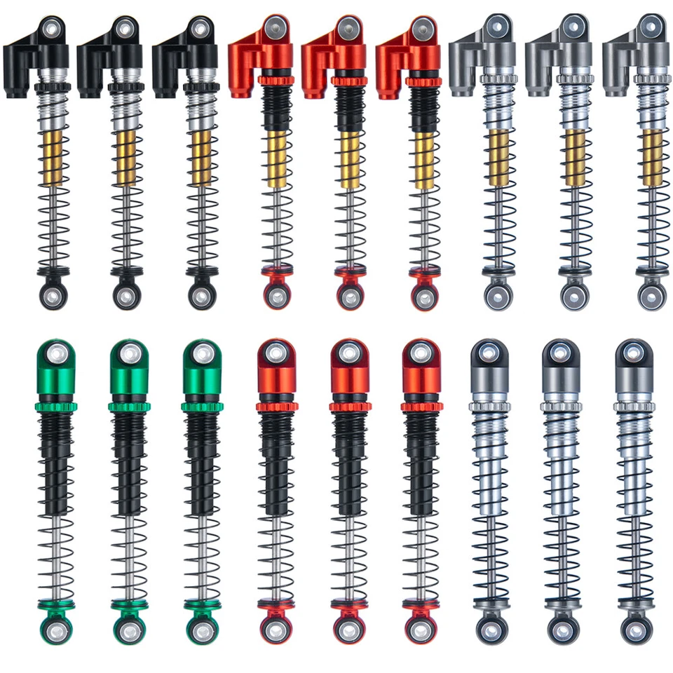 Amortiguador roscado de aluminio de 48 mm para actualizaciones axial SCX24 sobre orugas RC 1/24 Foto 1 de 1