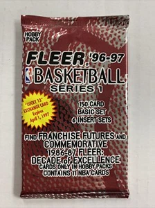 1996-97 Fleer Series 1 Basketball Hobby Pack SEALED - Picture 1 of 2
