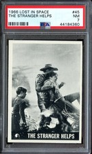 1966 TOPPS LOST IN SPACE #45 THE STRANGER HELPS PSA 7 *DS12815