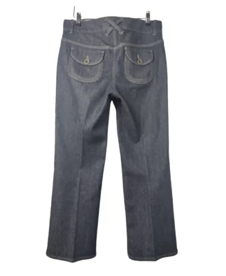 Pantalón de mezclilla Adrienne Vittadini pierna recta talla 6 elástico lavado medio Foto 1 de 4