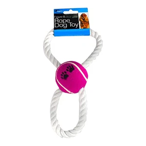 Figure 8 Rope and Ball Dog Toy, 9" - Picture 1 of 1