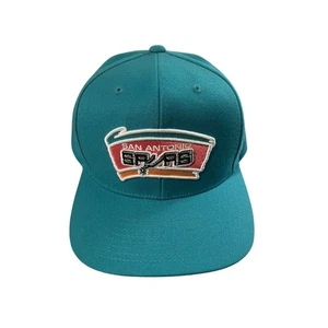 San Antonio Spurs Mitchell & Ness Hardwood Classics Snapback Hat Cap Blue -New - Picture 1 of 14