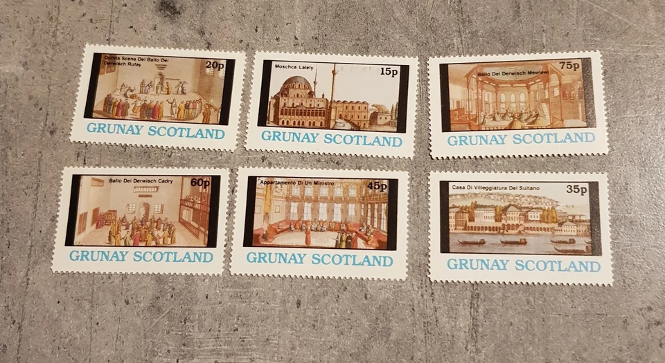 GRUNAY SCOTLAND -ARCHITECTURE &HISTORY- SET- MNH - Image 1 of 1