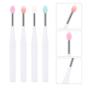 Cepillo de labios de silicona para mujer Miss brochas de maquillaje mezcla de sombras de ojos 4 piezas - Imagen 1 de 12
