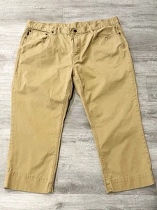 Polo Ralph Lauren Men's 40 x 24 Khaki Chino Pants Solid Brown Straight Capri - Picture 1 of 10