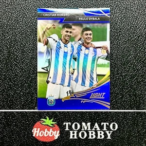 FANSMALL LIGHT WORLD CUP 2022 LIONEL MESSI BLUE REFRACTOR MOMENTS ARGENTINA - Picture 1 of 2