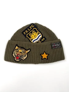 NUEVO CON ETIQUETAS POLO RALPH LAUREN VINTAGE TIGER P.R.L.F.C. SOMBRERO GORRO NAVAL TAILORS 1939-40 - Imagen 1 de 5