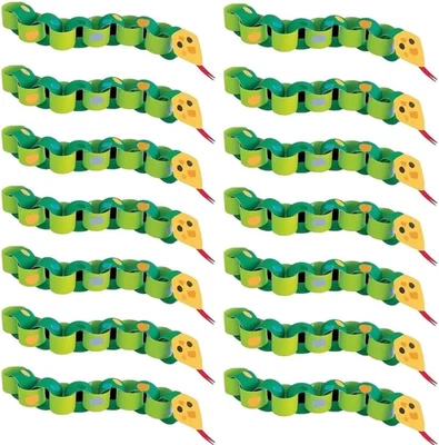 Snake DIY Paper Chain Craft Kit (Pack of 4) - Fun & Easy-To-Make Activity for Ki - Image 1 of 3