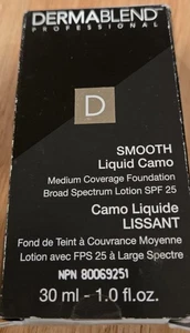Dermablend Smooth Liquid Camo Medium Coverage Foundation w/SPF25  Linen 0C 1 oz - Picture 1 of 6