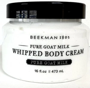 BEEKMAN 1802 Pure Goat Milk Whipped Body Cream (Fragrance Free) 16oz NIB SEALED - Picture 1 of 5