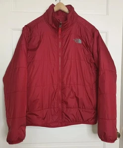 Giacca uomo The North Face taglia small logo ricamato rosso trapuntato - Foto 1 di 21
