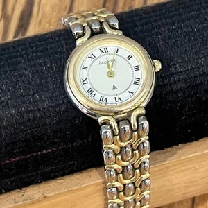 Vintage Accurist LB760 WRO Quartz Japan Movt Womens Watch 2-Tone Needs Battery - Picture 1 of 11