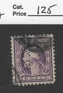 US Scott # 333, 3 cent violet , Washington, 1908, XF-SUP, scv. $125 - Picture 1 of 2