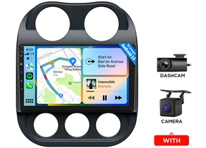 Android 13 Stereo Receiver Car Radio For Jeep Compass Patriot GPS Nav Multimedia - Picture 1 of 20