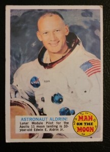 1969-70 Buzz Aldrin Topps "Man on the Moon" #52b