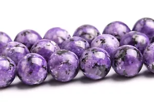 8MM Jade Beads Charoite Purple Color Grade AA Round Gemstone Loose Beads - Picture 1 of 4