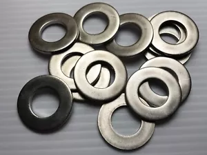 5/8 Zoll Schraubengröße flache Unterlegscheibe 18-8 Edelstahl 5/8 Zoll Innendurchmesser x 1-1/4 Außendurchmesser (2-4-6-8-10) - Bild 1 von 1