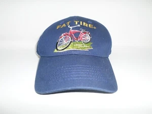 New Belgium Brewing Fat Tire Beer Hat Blue Embroidered Logo Adjustable Cotton - Picture 1 of 5