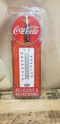 "Open Road Brands" metal licensed Coca-Cola wall thermometer sign NIB MISB - Image 1 of 3