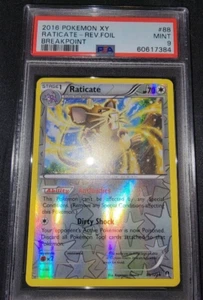 Reverse Holo Foil Raticate # 88/122 XY: Juego de Tarjetas de Pokémon PSA 9 COMO NUEVAS - Imagen 1 de 1