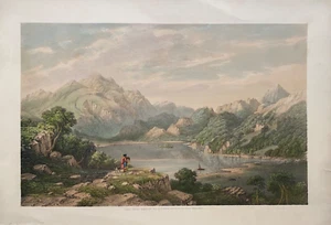 1851 Antique Print; Loch Achray, Perthshire, Scotland after G.F. Robson - Picture 1 of 4