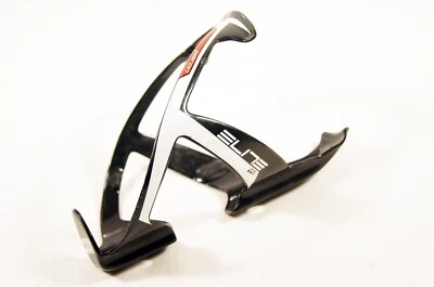 Elite Paron Carbon Road Bike Black White Red Water Bottle Cage - Image 1 of 4