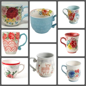 Pioneer Woman Stoneware Floral Cups Ceramic Mugs Various Designs You Pick New  - Picture 1 of 156